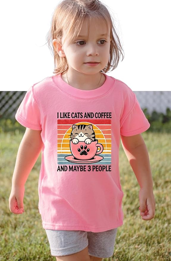 Kids Toddler Little Boys Girls T-Shirt Short Sleeve Funny Animals Graphic Letters Print Tee Top Summer Clothes