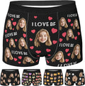 Personalized Underwear for Men with Face Custom Face Boxers Customized Boxer Briefs Funny Gifts for Him Husband Boyfriend