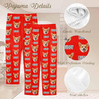 Custom Couple Pajama Pants Sock with Funny Face, Personalized PJ Anniversary Birthday Women Men Pants