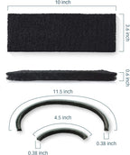 PET STANDARD Replacement Carbon Filters & 1 Replacement Seal Strip Set Compatible with Litter-Robot 3® Self-Cleaning Cat Litter Box, Pack of 10