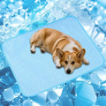 Cordless Cat Window Perch, Cats Dogs Hammock Cooling Mat, Summer Ice Silk Pad for Animal, Washable Chew-Proof Sleeping Mat(blueXL)