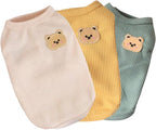 Cotton Dog Shirt Summer Lightweight Pet T-Shirts Soft Breathable Stretchy Cats Dogs Tee Shirt Sleeveless Vest Dog Apparel for Medium Small Dog Clothes