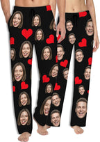Custom Pajamas Pants With Photo Face Custom PJ Pants Personalized Gifts For Women Men Pet Dog Cat Christmas Valentines