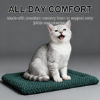 Dog Bed Mat - Dog Crate Pad - Reversible Mat for Pet Comfort - Soft Bed Crate Pads for All Seasons - Durable, Machine Washable Mat for Crates, Travel, and Home (Dark Green, 18" L*14" W*1.5" Th)