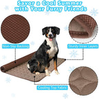 Dog Cooling Mat for Dogs, Pet Cooling Pad Bed for Dog Easy Washable for All Types of Pets and Perfect for Both Indoor and Outdoor Use, Including Car Seats 59" x 40"