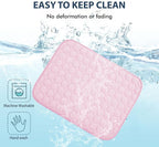 MICROCOSMOS Summer Cooling Mat & Sleeping Pad- Water Absorption Top, Materials Safe, Easy Carry, EZ Clean. Keep Cooling for Pets, Kids and Adults.(Pink, 48" x48")