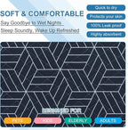 OUTCREATOR® Washable Bed Pads 34" x 56" (Pack of 2), Incontinence Mattress Protector, Anti-Slip Waterproof Underpads for Adults Kids Elderly Pets, Absorbency & Reusable Bedwetting Pads (Navy Blue)