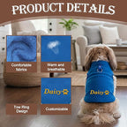 Custom Dog Fleece Sweatshirt with Embroidered Name Personalized Soft Winter Clothes for Small Medium Large Dogs Warm Pet Coat for Dogs Cats Girl Boy Christmas Birthday Gifts