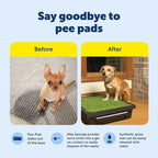 PetSafe Pet Loo Indoor Pet Toilet, Portable Dog Potty Station, Grass Pad Tray of Synthetic Grass Mat, Easy to Clean, Large
