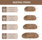 Orthopedic Dog Bed for Large Dogs, Comfort-Sided Calming Pet Bed with Breathable Memory Foam, Plush Faux Rabbit Fur & Non-Slip Bottom, Machine Washable with Carry Handle, 35"x27"x5.5", Brown
