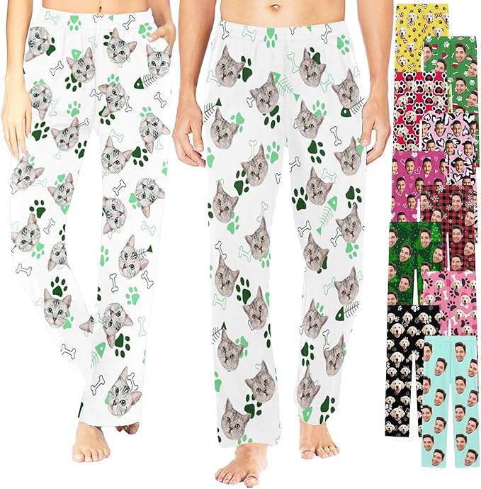 Custom Pajama Pants Customized Pajamas For Men Women Funny Xmas Pjs
