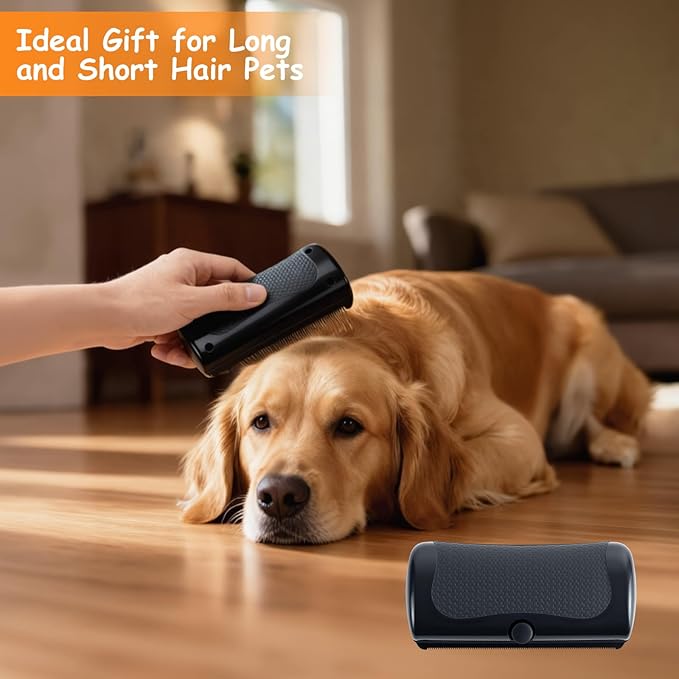 Deshedding Brush for Pets, Shedding & Grooming Tool for Cats, Dogs, Rabbits, and Horses, Pet deshedding tool for Shedding Short Hair Easy Clean Pet Professional Groomer Deshedding Brush