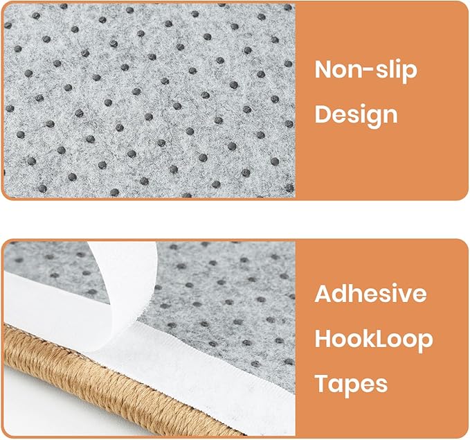 Ordora Cat Scratcher & Mat Set: 31.5" Extra Large Cat Scratch Pad&Bed – Cat Wall Scratcher Protects Sofas and Furniture – Ideal for Indoor Cats to Scratch and Rest