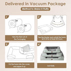 EHEYCIGA Orthopedic Dog Beds for Extra Large Dogs, Waterproof Memory Foam XL Dog Bed with Sides, Non-Slip Bottom and Egg-Crate Foam Big Pet Couch Bed with Washable Removable Cover, Greyish Green