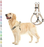 PUPTECK No Pull Dog Harness Soft Adjustable Basic Nylon Step in Puppy Vest Outdoor Walking with ID Tag