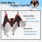 Cat Grooming Hammock Harness for Small Dogs,Pet Hammock Restraint Bag,Dog Grooming Sling for Trimming Nail and Ear/Eye Care(XS Size,6.5")
