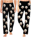 Custom Couple Pajama Pants Sock with Funny Face, Personalized PJ Anniversary Birthday Women Men Pants