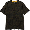 CAT Men's Trademark T-Shirts with Shape-Retention Rib Trim Spandex, Tagless Neck, and Cat Logo on Left Chest