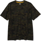 CAT Men's Trademark T-Shirts with Shape-Retention Rib Trim Spandex, Tagless Neck, and Cat Logo on Left Chest