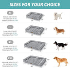 Faux Fur Orthopedic Dog Bed, Extra Large Dog Bed, Supportive Foam Pet Sofa with Waterproof Lining Cover, Washable U-Shaped Pet Couch with Anti-Slip Bottom Design, Grey XXL 48x32x8 inch