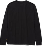 Caterpillar Trademark Banner Long Sleeve Tee Shirts for Men with Center Back Neck Wire Management Loop and Cat Workwear Logo