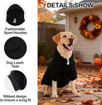 EXPAWLORER Fall Dog Hoodie-Soft and Warm Dog Sweaters, Pet Clothes Autumn Winter Coat Sweatshirt with Autumn Maple Leaf Theme Print for Puppy,Cat, Small Medium Large Dogs