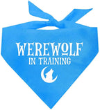 Werewolf in Training Costume Halloween Dog Bandana (Turquoise, OS 287)