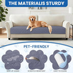 Waterproof Dog Bed Cover Pet Blanket, Soft Couch Cover for Dogs Washable, Non-Slip Dog Blanket Protect Furniture Couch Sofa Car for Puppy Large Dogs Cat (52x82 Inch, Grey Blue)