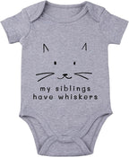 My Siblings Have Paws Bodysuit Baby Paws Romper Cat Whiskers Bodysuit Cute Baby Clothes Newborn Sibling Announcement Bodysuit