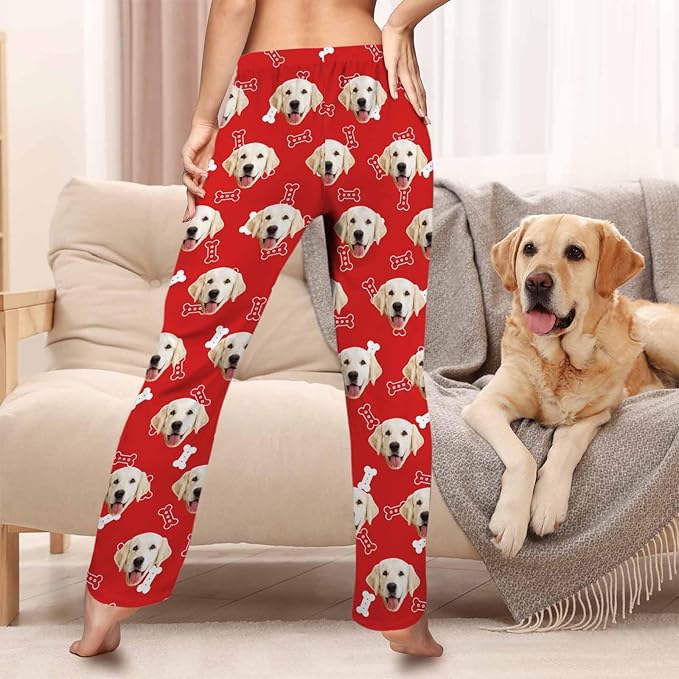 Customized Face Pajama Custom Pajama Pants with Photo for Women Mom