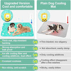 BEAUTYZOO Upgraded Dog Self Cooling Mat Ice Silk Chill Pads for Small Medium Large Dogs Q-MAX＞0.43- Summer Reusable Pet Training Pad - Absorbent Non-Slip Cool Mat for Kennels, Crates, Beds, 18" x 24"