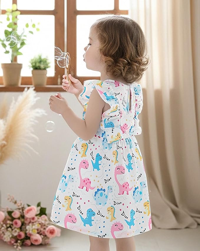 Mioglrie Baby Girl Dress Summer Girl Clothes Infant Outfits Newborn Ruffle Sleeveless Sundress Cute Dresses for Girls