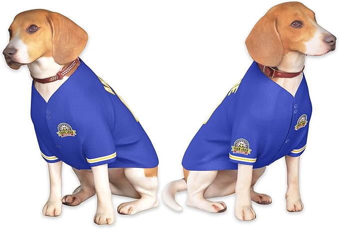 Custom Dog Baseball Jersey with Name Number Logo for Small Pet Dogs-Personalized Dog Shirts