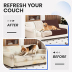 Waterproof Dog Bed Cover, Non-Slip Dog Blanket for Couch, Couch Covers for Dogs Washable, Pet Blanket for Furniture, Pet Bed Mat for Sofa, Car, Pet Supplies (82x82 Inch, Coffee)