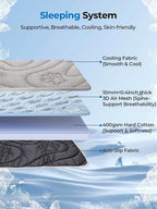 Dog Cooling Mat, Anti-Slip, Thick 3D Orthopedic Summer Pad for Dogs & Cats, Q-MAX > 0.5, Non-Toxic, Machine Washable, Chew-Resistant, Portable for Crate, Bed, Sofa, Car (Cool Grey, Large)