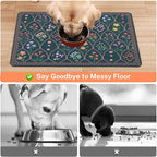 Absorbent Pet Dog Bowl Mat for Food and Water, Pet Cat Food Feeding Mat with Non Slip Rubber Backing, Dog Food Mats for Floors Waterproof, 24"x32"