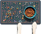 Absorbent Pet Dog Bowl Mat for Food and Water, Pet Cat Food Feeding Mat with Non Slip Rubber Backing, Dog Food Mats for Floors Waterproof, 24"x32"