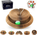 Accordion Magic Organ Cat Scratcher Toys for Indoor Cats - Cardboard Cat Scratching Board Ball Scratcher Pad 1 Pack