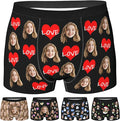 Personalized Underwear for Men with Face Custom Face Boxers Customized Boxer Briefs Funny Gifts for Him Husband Boyfriend