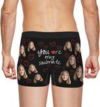 Personalized Underwear for Men with Face Custom Face Boxers Customized Boxer Briefs Funny Gifts for Him Husband Boyfriend