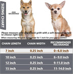 HOWWFALY Dog Collar and Cat Chain Necklace Stainless Steel Adjustable 18K Gold Heart-Shaped Necklace for Small Pets Cats Kitten Puppy (Gold, 7 inch)