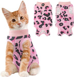 Coppthinktu Cat Recovery Suit Female, Breathable Cat Onesie After Surgery Female for Abdominal Wounds or Skin Diseases, Surgery Recovery Suit Kitten Surgical Onesie After Spay Wear Anti Licking