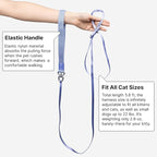 Cat Harness and Leash 2-in-1, Escape Proof Anti-Chocking Harness Adjustable Lighweight Leash for Walking Outoor Training for Kitten Small Large Cats Puppy, US IDA Bronze Award (Blush Pink)