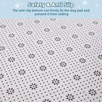 Dog Crate Pad Mat, Waterproof Kennel Cage Mat, Cooling Pet Bed for Small Medium Dogs, Outdoor Pet Bed with High Resilience Foam,Wipe Clean & Easy Rinse, Anti Slip 30 inch Graphite Grey