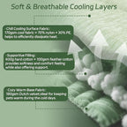 Cooling Mat for Dogs, Ice Green 48" X 28" Self-Coolings Foldable Dog Cooling Mat Pet Blanket, Breathable, Washable Cooling Dog Pad for Dogs & Cats, Summer Relief Travel Indoor Washable-B Size