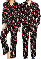 Custom Face Pajamas for Women Men,Personalized Dog Cat Pet Pajamas Set,Christmas Long Sleeve Sleepwear Pjs