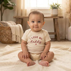COUPLEHOODIES Personalized Baby Onesie Bodysuit – Custom Embroidery Gift for Pregnancy Reveal Baby Shower or First Grandchild
