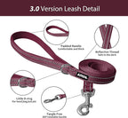 AIITLE No Pull Dog Harness and Leash Set, Christmas Step in Adjustable Dog Harness with Padded Vest for All Weather, Dog Leash with Soft Padded Handle, Easy to Put on Small and Medium Dogs Burgundy S