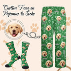 Custom Pajamas Pants with Photo for Men Women:Made in USA Personalized Pajama Trousers,Gifts for Wife Husband