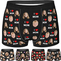 Personalized Underwear for Men with Face Custom Face Boxers Customized Boxer Briefs Funny Gifts for Him Husband Boyfriend